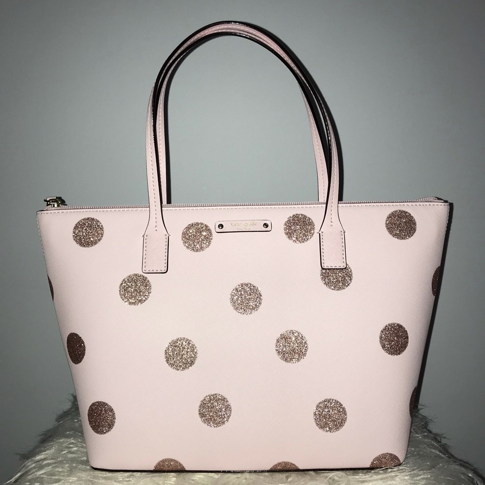 Kate Spade pink polka dot purse NEW